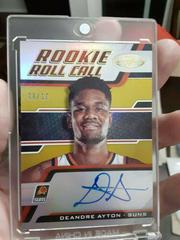 Deandre Ayton [Gold] Basketball Cards 2018 Panini Certified Rookie Roll Call Autographs Prices