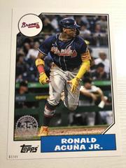 Ronald Acuna Jr. [5x7] #T87-64 Baseball Cards 2022 Topps 1987 Prices