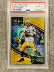 Aaron Rodgers [Gold Prizm] #210 Football Cards 2018 Panini Select Prices