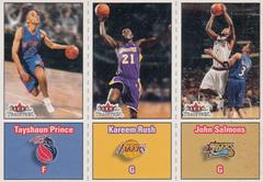 Tayshaun Prince / Kareem Rush / John Salmons [Crystal] Basketball Cards 2002 Fleer Tradition Prices