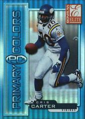 Cris Carter [Blue] Football Cards 1999 Panini Donruss Elite Primary Colors Prices