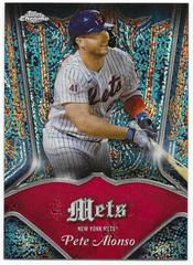 Pete Alonso [Candy Apple Red Speckle] #P-11 Baseball Cards 2022 Topps Chrome Pinstriped Prices