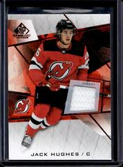 Jack Hughes [Red Jersey] Hockey Cards 2021 SP Game Used Prices