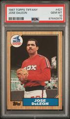 Jose DeLeon #421 Baseball Cards 1987 Topps Tiffany Prices