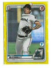 Zach McCambley [Yellow Foil] Baseball Cards 2020 Bowman Draft 1st Edition Prices