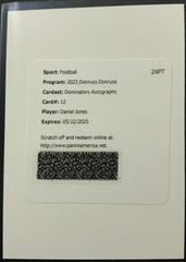 Daniel Jones [Autograph] #D-12 Football Cards 2023 Panini Donruss Dominators Prices
