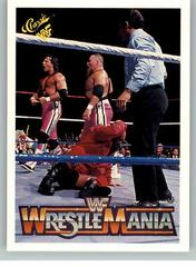 Hart Foundation Wrestling Cards 1990 Classic WWF The History of Wrestlemania Prices