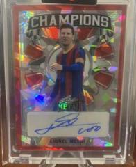 Lionel Messi [Red Crystal] #C-LM1 Soccer Cards 2022 Leaf Metal Champions Autographs Prices