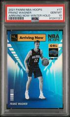 Franz Wagner [Winter Holo] #17 Basketball Cards 2021 Panini Hoops Arriving Now Prices