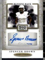 Spencer Brown [Gold] #A131 Football Cards 2021 Sage Premier Draft Autographs Prices