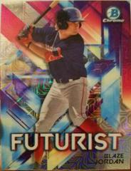 Blaze Jordan [Red Refractor Mega Box Mojo] #FUT-BJ Baseball Cards 2021 Bowman Chrome Futurist Prices