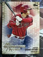 Shohei Ohtani [Gold] Baseball Cards 2018 Topps Update an International Affair Prices