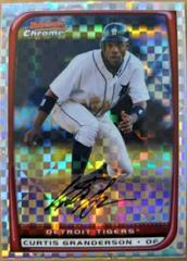 Curtis Granderson [Xfractor] Baseball Cards 2008 Bowman Chrome Prices