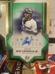 Jazz Chisholm Jr. [Green Silver] #SS-JCH Baseball Cards 2023 Topps Five Star Signature Prices