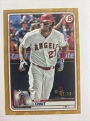 Mike Trout [Gold] #1 Baseball Cards 2020 Bowman Prices