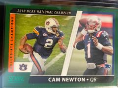 Cam Newton [Green] #CC5 Football Cards 2021 Panini Score Collegiate Champions Prices