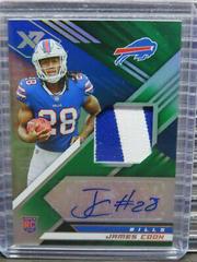 James Cook [Green] #RSA-JC Football Cards 2022 Panini XR Rookie Swatch Autographs Prices