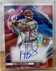 Albert Pujols [Red Flare] Baseball Cards 2022 Topps Cosmic Chrome Autographs Prices
