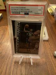 Bennedict Mathurin [Maze] #5 Basketball Cards 2022 Panini Photogenic Rookies In Motion Prices