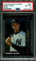 Derek Jeter #290 Baseball Cards 1999 Bowman Chrome Gold Prices