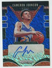 Cameron Johnson [Blue Shimmer] Basketball Cards 2019 Panini Prizm Rookie Signatures Prices