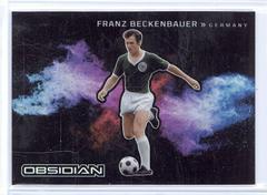 Franz Beckenbauer Soccer Cards 2022 Panini Obsidian Black Colorblast Prices