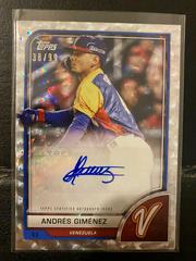 Andres Gimenez [Cracked Ice] Baseball Cards 2023 Topps World Classic Autographs Prices