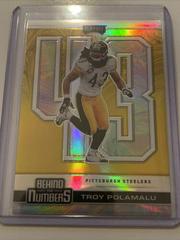 Troy Polamalu [Gold] #BTN-10 Football Cards 2020 Panini Playoff Behind the Numbers Prices