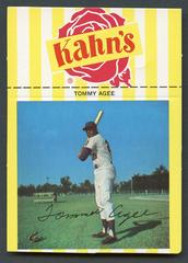 Tommy Agee Baseball Cards 1968 Kahn's Wieners Prices