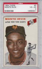Monte Irvin #3 Baseball Cards 1954 Topps Prices