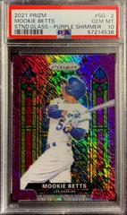 Mookie Betts [Purple Shimmer] #SG-2 Baseball Cards 2021 Panini Prizm Stained Glass Prices