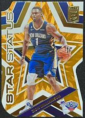 Zion Williamson [Orange Die Cut] #6 Basketball Cards 2022 Panini Donruss Elite Star Status Prices