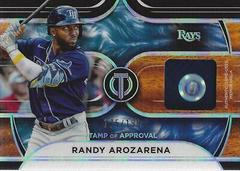 Randy Arozarena Baseball Cards 2022 Topps Tribute Stamp of Approval Relics Prices