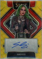 Shotzi [Gold Wave Prizm] #SG-SHZ Wrestling Cards 2022 Panini Select WWE Signatures Prices