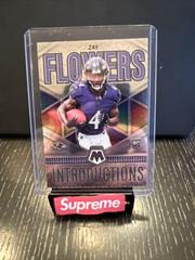 Zay Flowers #I-8 Football Cards 2023 Panini Mosaic Introductions Prices