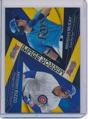 Brendan McKay,  Anthony Rizzo [Gold Refractor] #MI-11 Baseball Cards 2017 Bowman's Best Mirror Image Prices