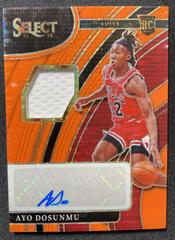 Ayo Dosunmu [Orange Pulsar] #RJ-ADM Basketball Cards 2021 Panini Select Rookie Jersey Autographs Prices