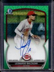 Leonardo Balcazar Baseball Cards 2023 Bowman Chrome Prospect Mega Box Autographs Prices