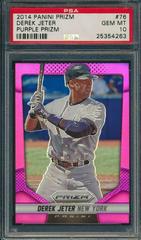 Derek Jeter [Purple Prizm] #76 Baseball Cards 2014 Panini Prizm Prices