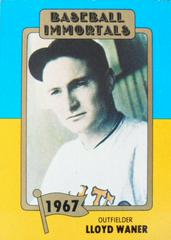 Lloyd Waner #107 Baseball Cards 1980 Baseball Immortals Prices