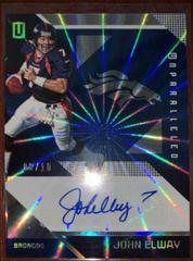 John Elway [Autograph Blue] #78 Football Cards 2016 Panini Unparalleled Prices