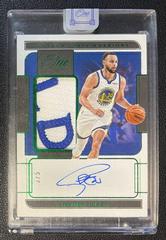 Stephen Curry [Green] #JA-SCY Basketball Cards 2021 Panini One and One Jersey Autographs Prices