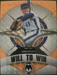 Tom Seaver [Orange Fluorescent] #WW-11 Baseball Cards 2022 Panini Mosaic Will to Win Prices