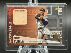 Carlos Correa [150th Anniversary] #CC Baseball Cards 2019 Topps Major League Material Prices