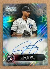 Luis Gil [Blue] #RA-LG Baseball Cards 2022 Bowman Sterling Rookie Autographs Prices