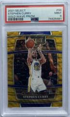 Stephen Curry [Gold Wave Prizm] #94 Basketball Cards 2021 Panini Select Prices