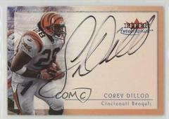 Corey Dillon Football Cards 2000 Fleer Autographics Prices