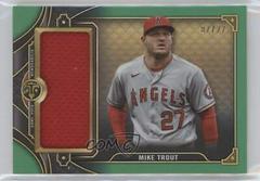 Mike Trout [Emerald] #SJR1-MT2 Baseball Cards 2022 Topps Triple Threads Single Jumbo Relics Prices