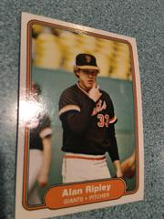 Alan Ripley #399 Baseball Cards 1982 Fleer Prices