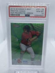 Triston Casas [Green] #TP-29 Baseball Cards 2018 Bowman's Best Top Prospects Prices